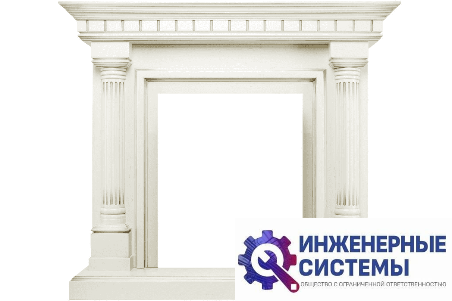 Royal Flame Dallas портал для камина Слоновая кость