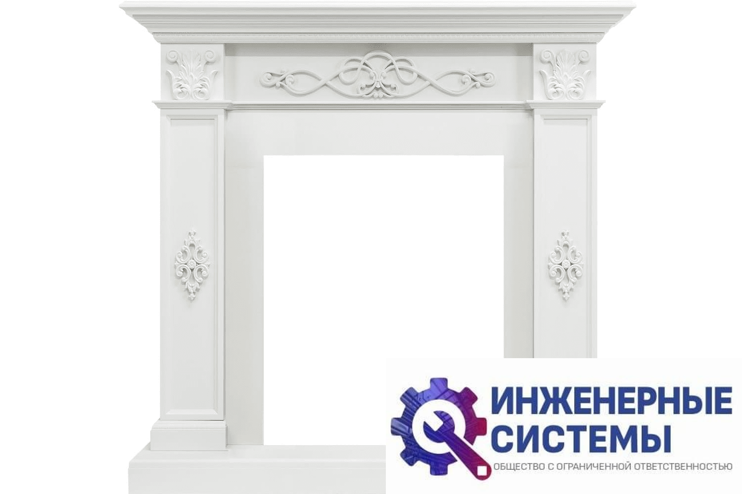 Royal Flame Derby портал для камина Белый дуб