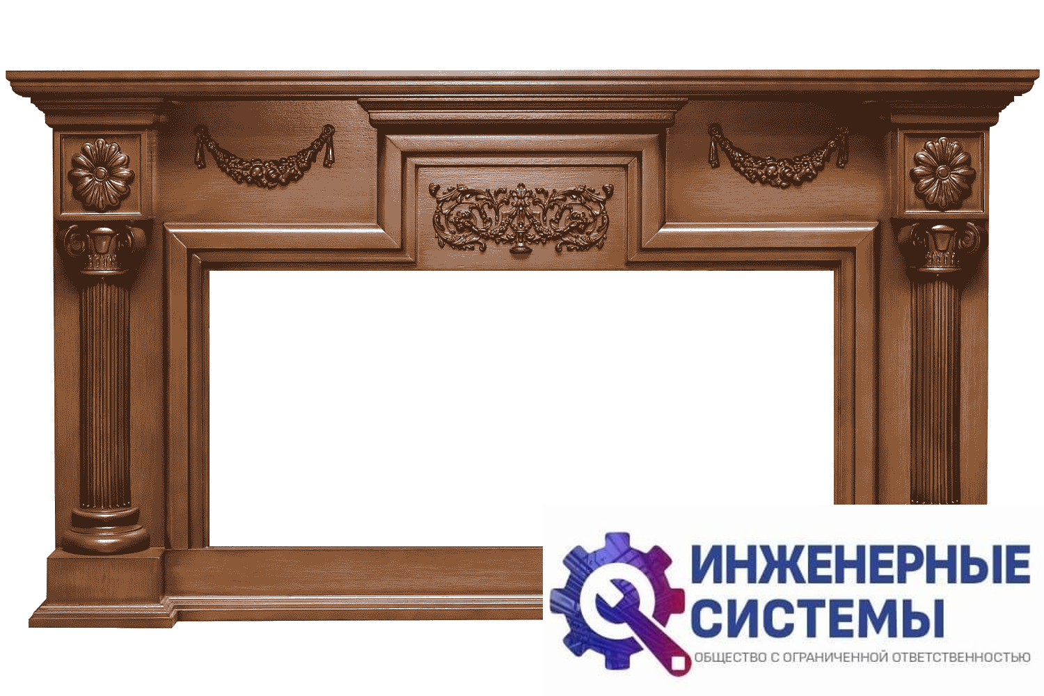 Royal Flame London портал для камина Орех