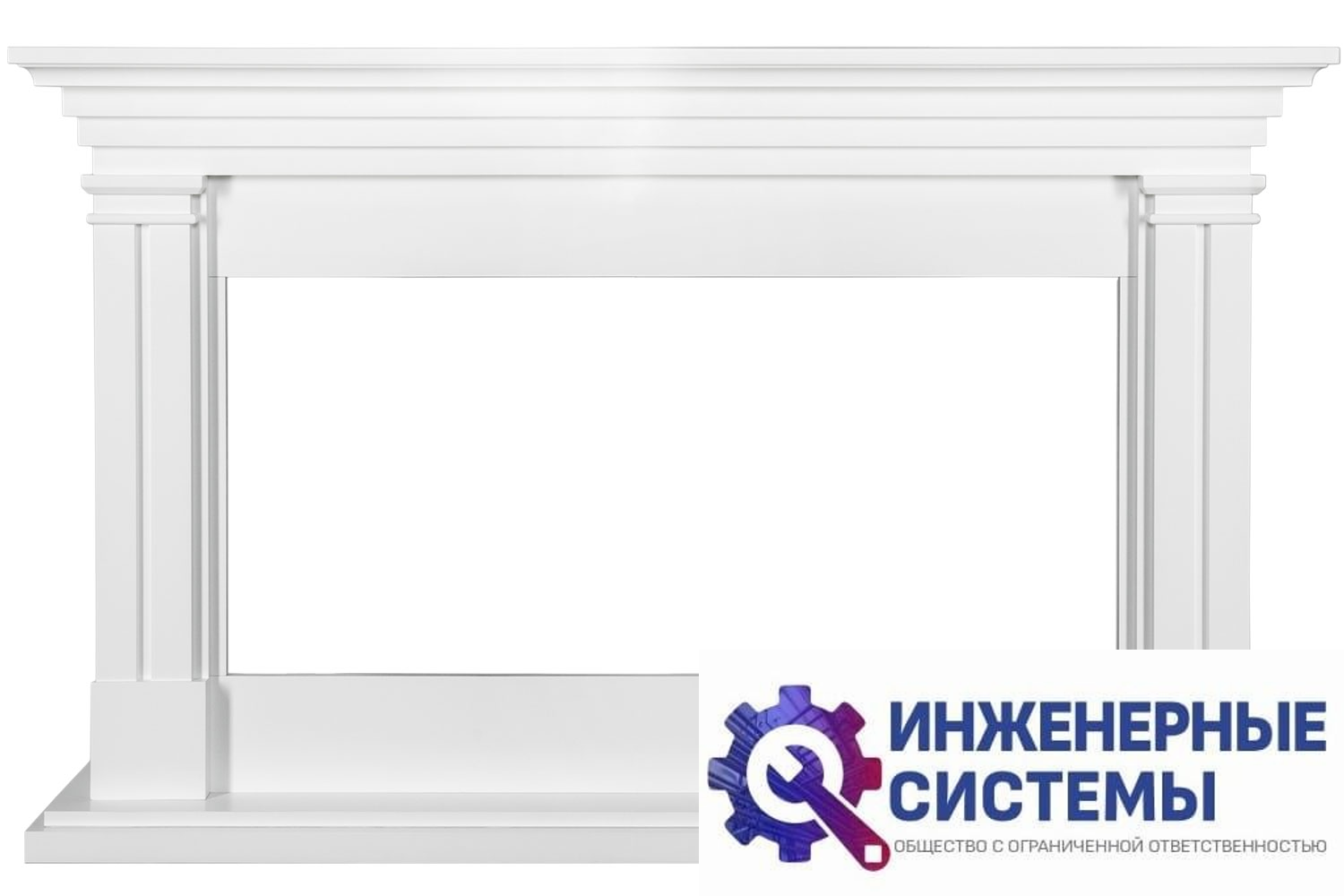 Royal Flame Lyon портал для камина Белый