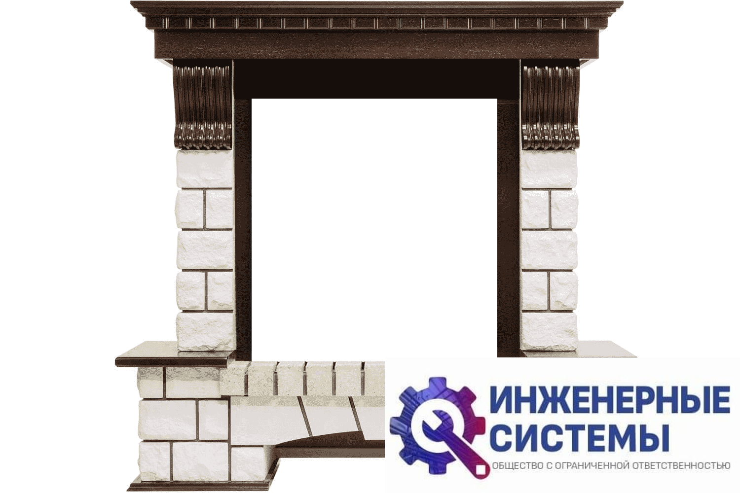 Royal Flame Pierre Luxe портал для камина белый
