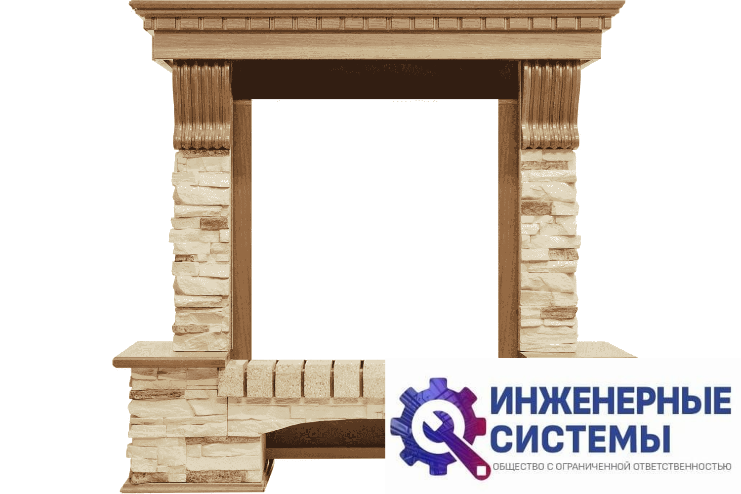 Royal Flame Pierre Luxe портал для камина Дуб/Сланец