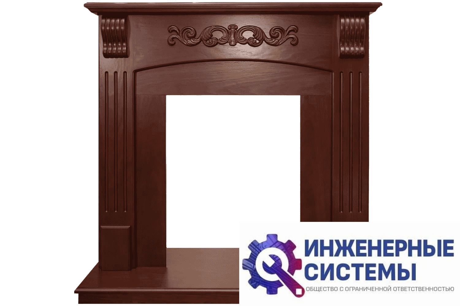 Royal Flame Sorrento портал для камина угловой Орех