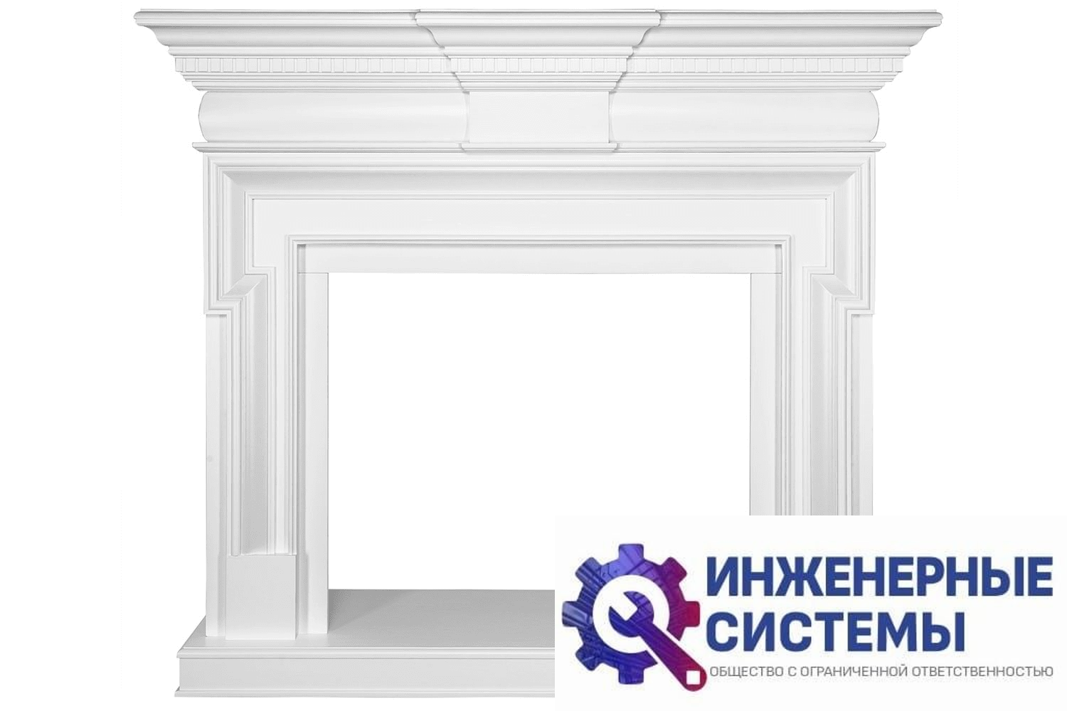 Royal Flame Torinо портал для камина Белый