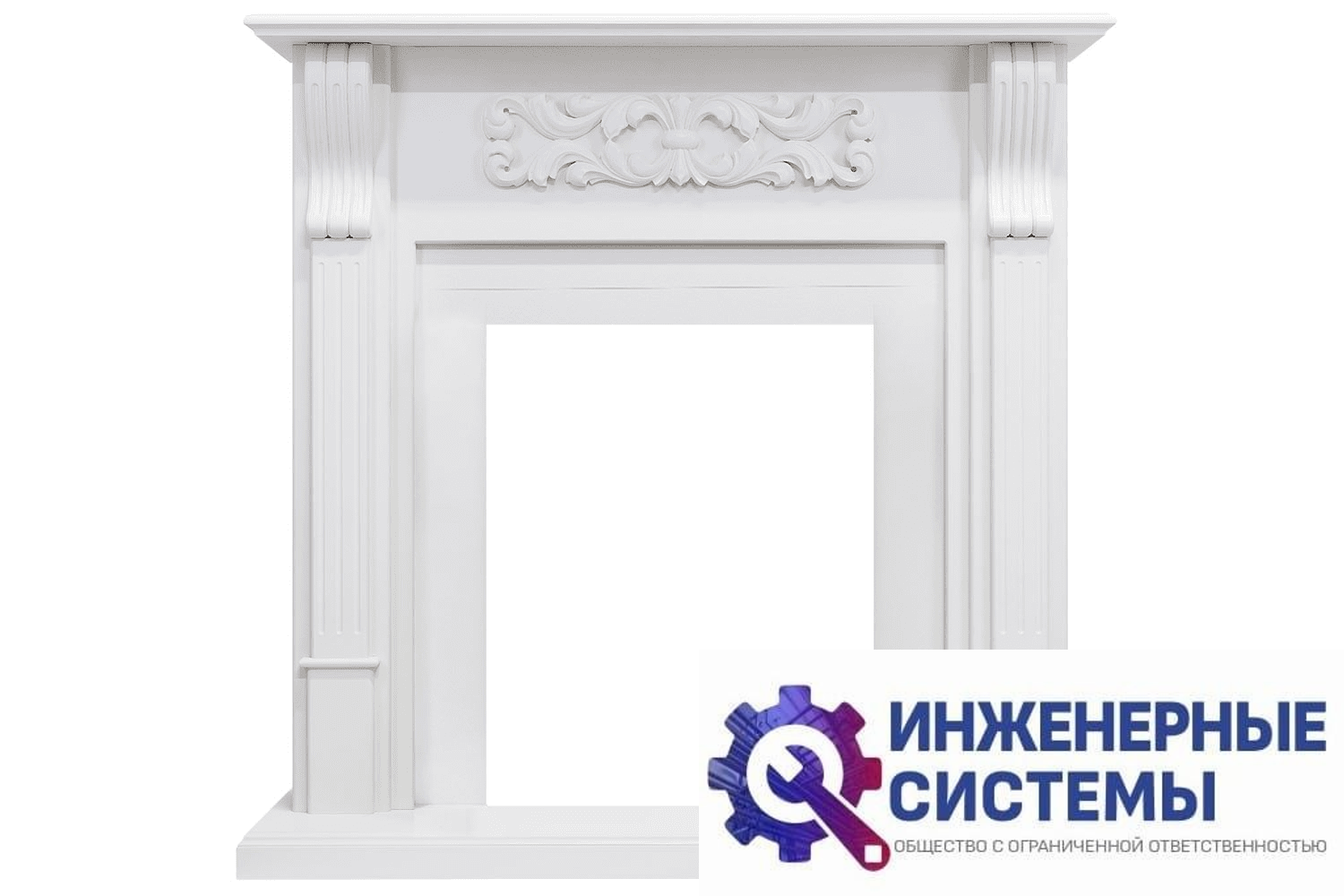 Royal Flame Venice портал для камина Фактурный белый