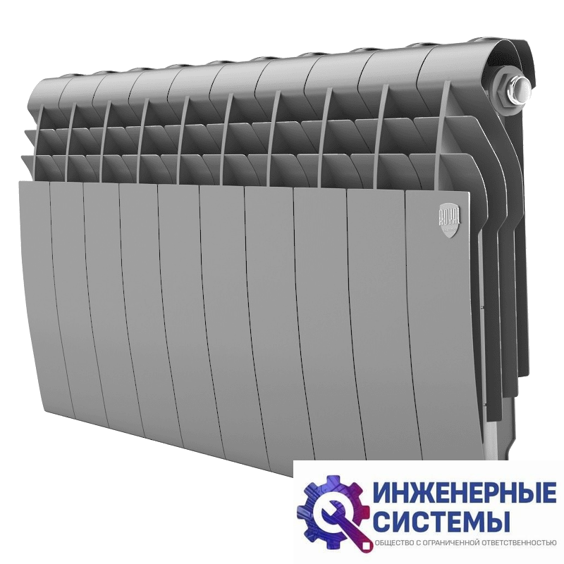 Радиатор Royal Thermo BiLiner 350 Silver Satin х10