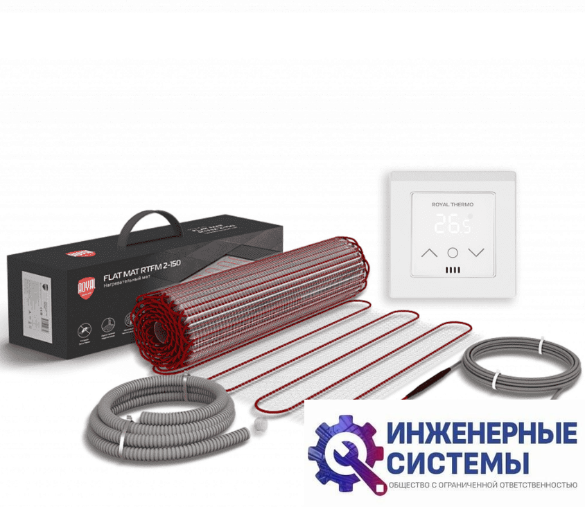 Royal Thermo Flat Mat RTFM 2-150-0,5 теплый пол с терморегулятором RTS-16