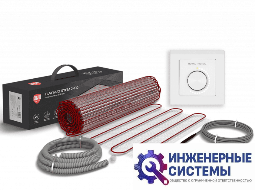 Royal Thermo Flat Mat RTFM 2-150-3,5 теплый пол с терморегулятором RTO-16