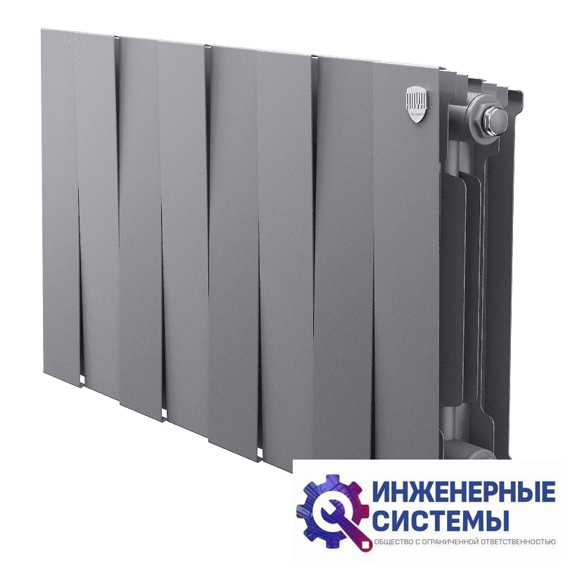 Радиатор Royal Thermo PianoForte 300/Silver Satin х8
