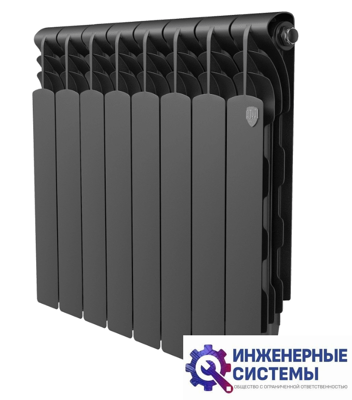 Royal Thermo Revolution B 500 Чёрный – 10 секц. радиатор