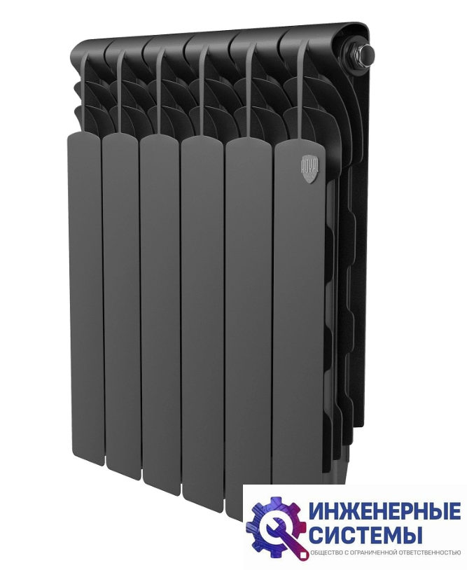 Royal Thermo Revolution B 500 Чёрный – 6 секц. радиатор