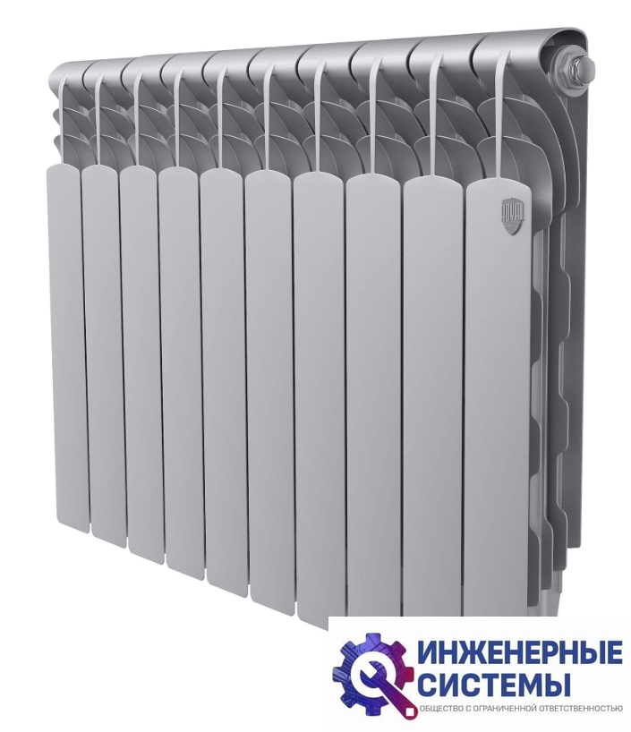 Royal Thermo Revolution B 500 Серебристый – 10 секц. радиатор