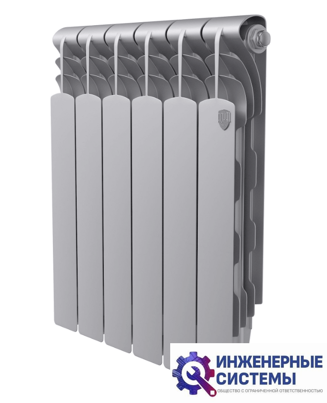Royal Thermo Revolution B 500 Серебристый – 6 секц. радиатор