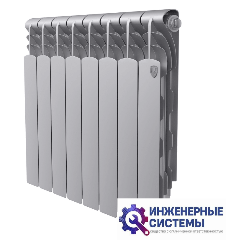 Royal Thermo Revolution B 500 Серебристый – 8 секц. радиатор