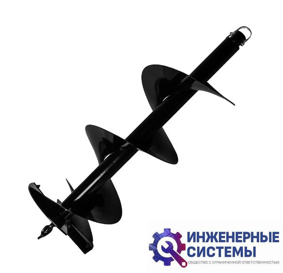 Шнек однозаходный для грунта DDE мотобура (ф = 250 мм, L = 800 мм, посадка на вал 20 мм)