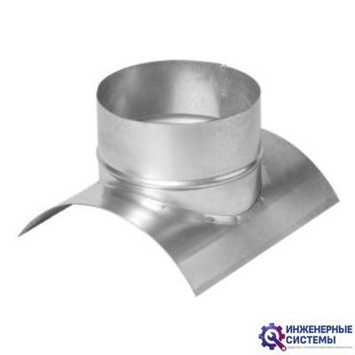 Врезка оц воротниковая для воздуховода 200/100