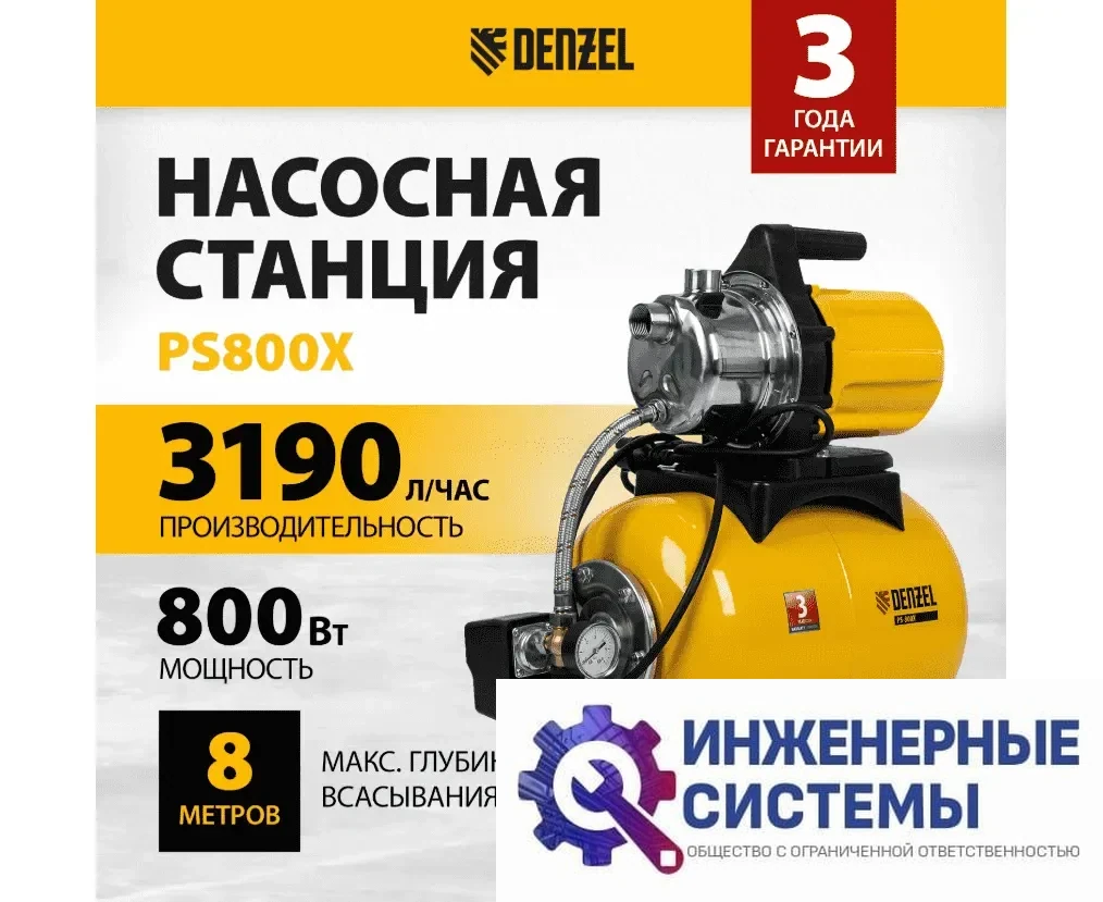 Denzel PS800X насосная станция, фото 2