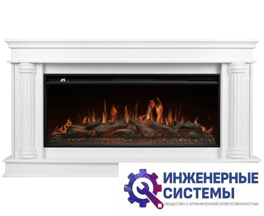 Firelight Olympia 42/40/36, белый портал для камина, фото 2