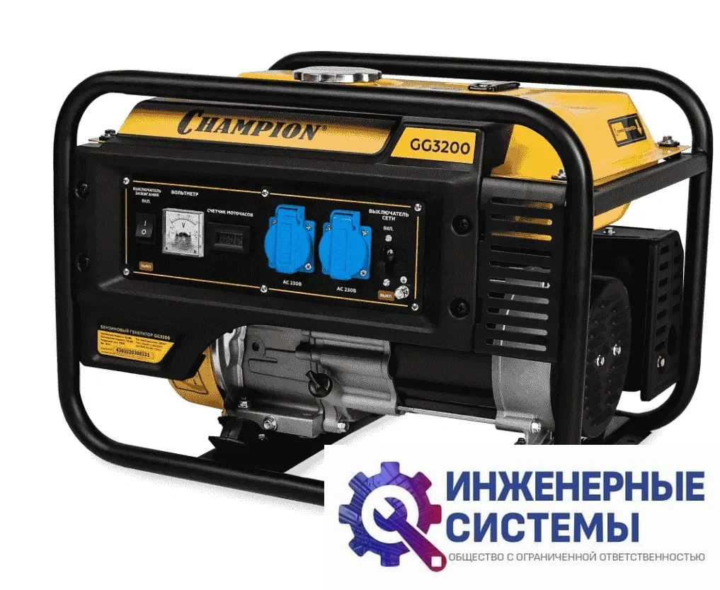 Champion GG3200 бензогенератор 3,5 кВт, фото 2
