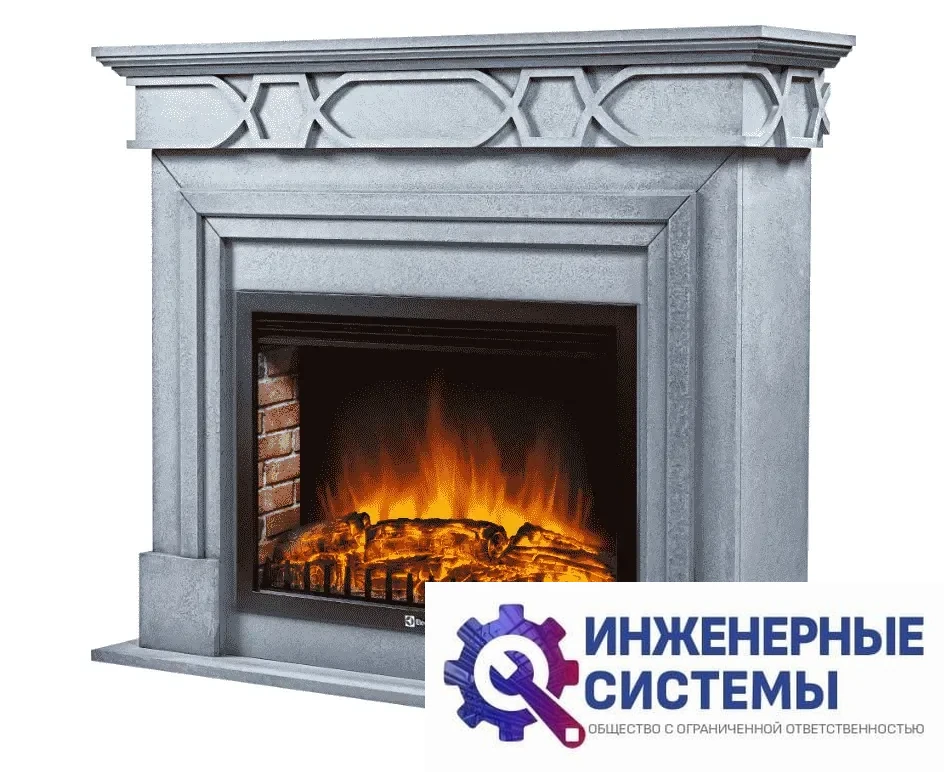 Firelight Antico 30 серый портал для камина, фото 2