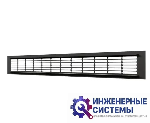 Era 5006DP AL Matt black решетка алюминиевая, фото 2
