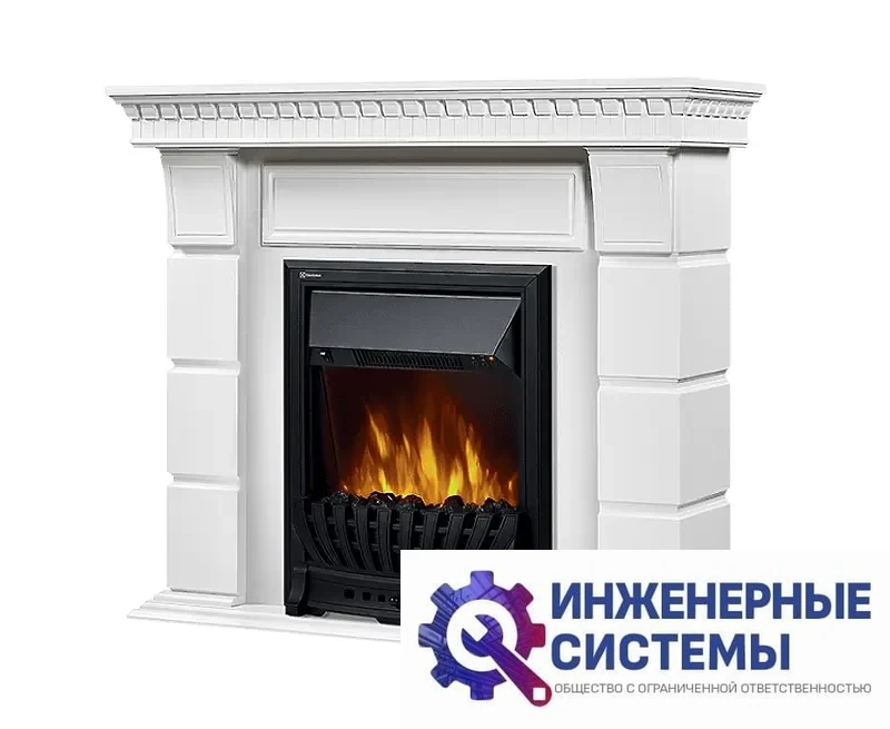 Firelight Elegante Classic портал для камина белый, фото 2