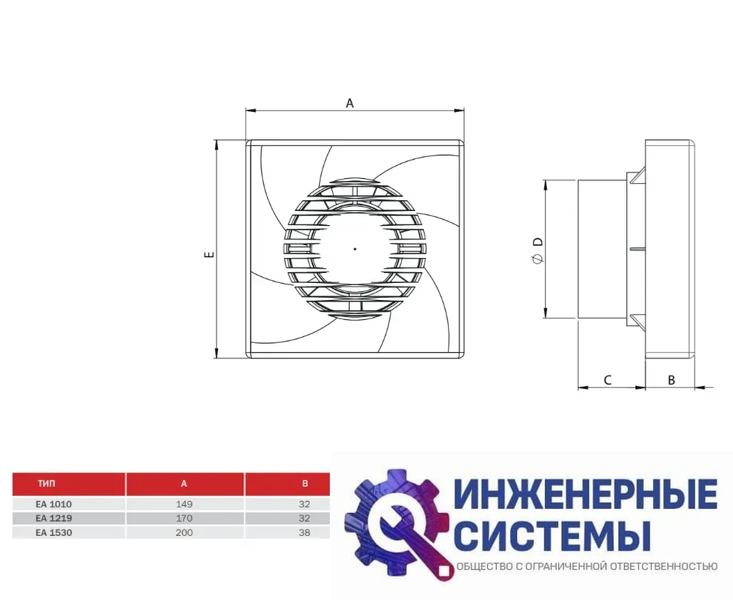 BVN EA 1530 бытовой вентилятор, фото 2