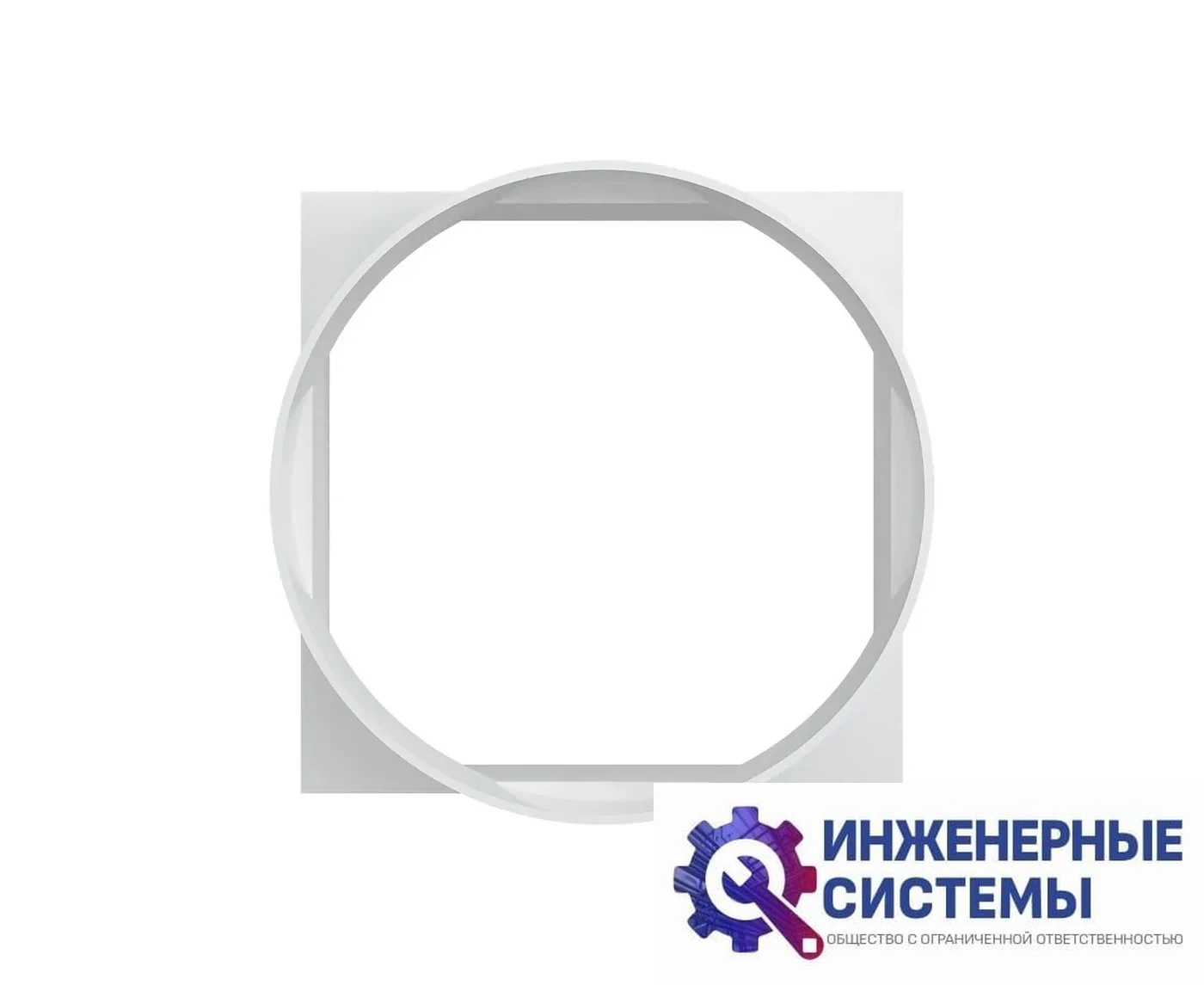 Era 09КВ (D=100 мм; 90х90 мм) переходник пластиковый, фото 2