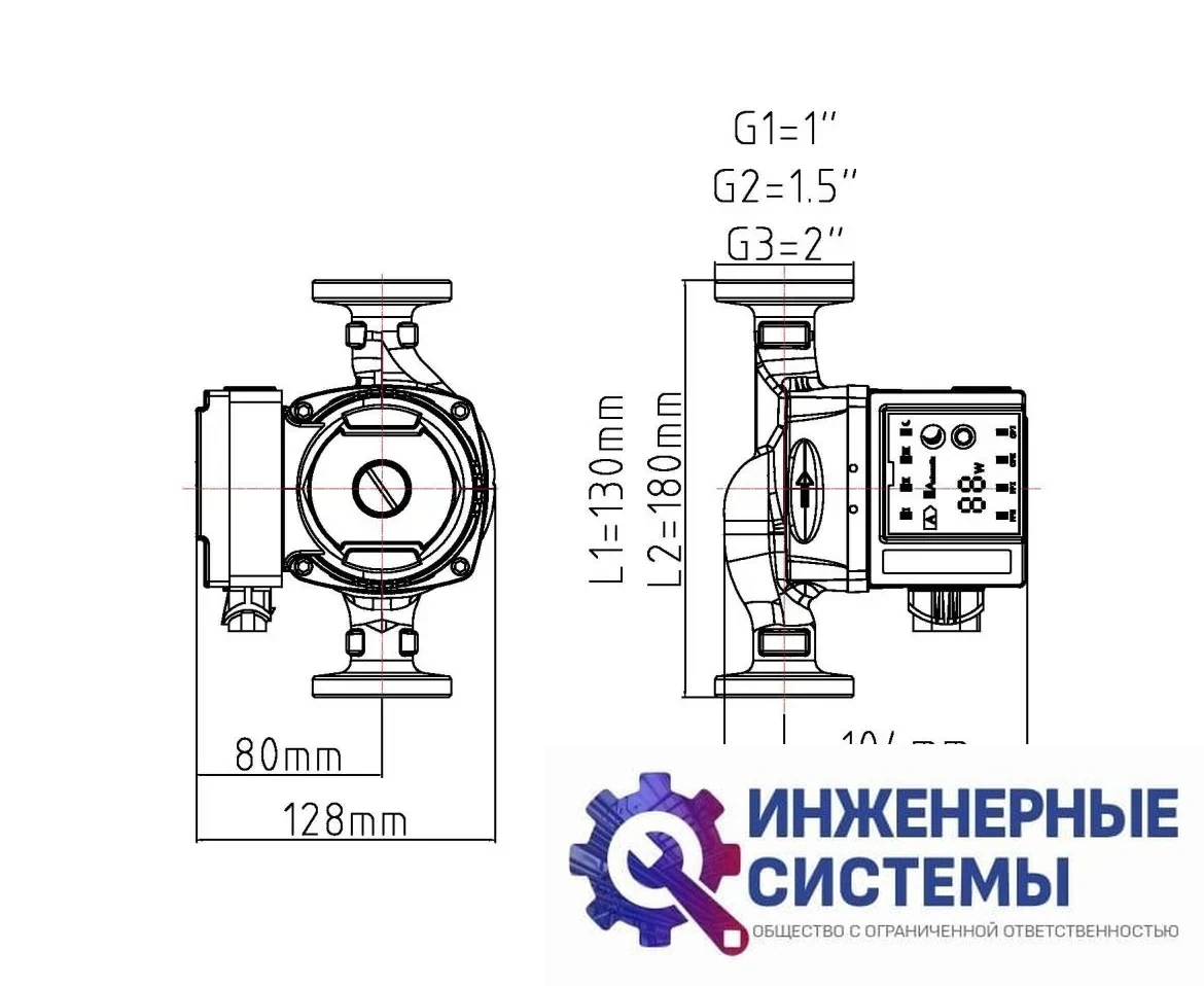 Циркуляционный насос Pumpman STAR 32/6А, фото 2
