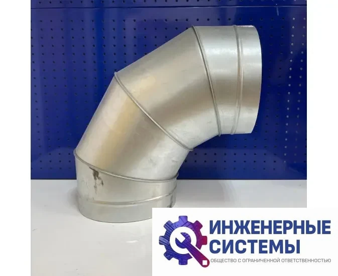 Отвод 90° оц для воздуховода 250, фото 2