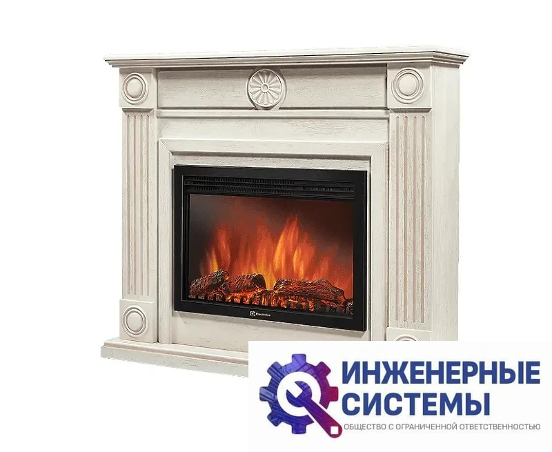 Firelight Frame 30 портал для камина шпон белёный дуб, фото 2