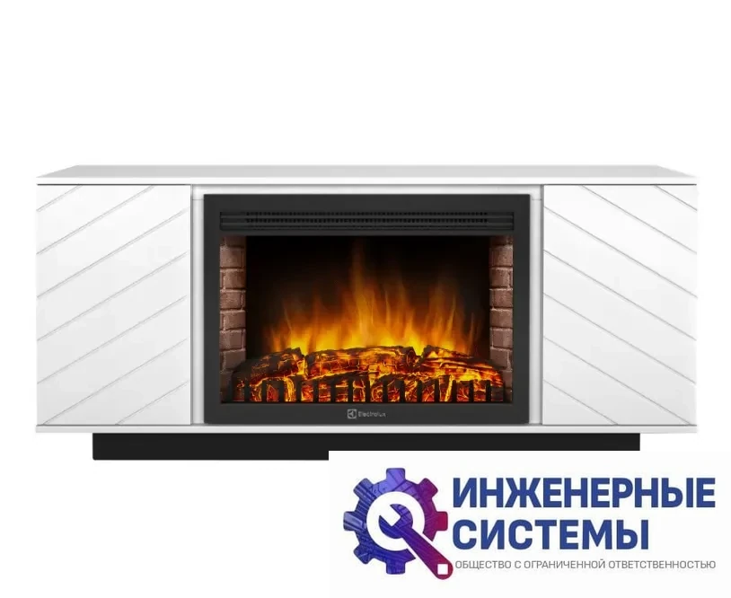 Firelight Como 30 белый, черный портал для камина, фото 2