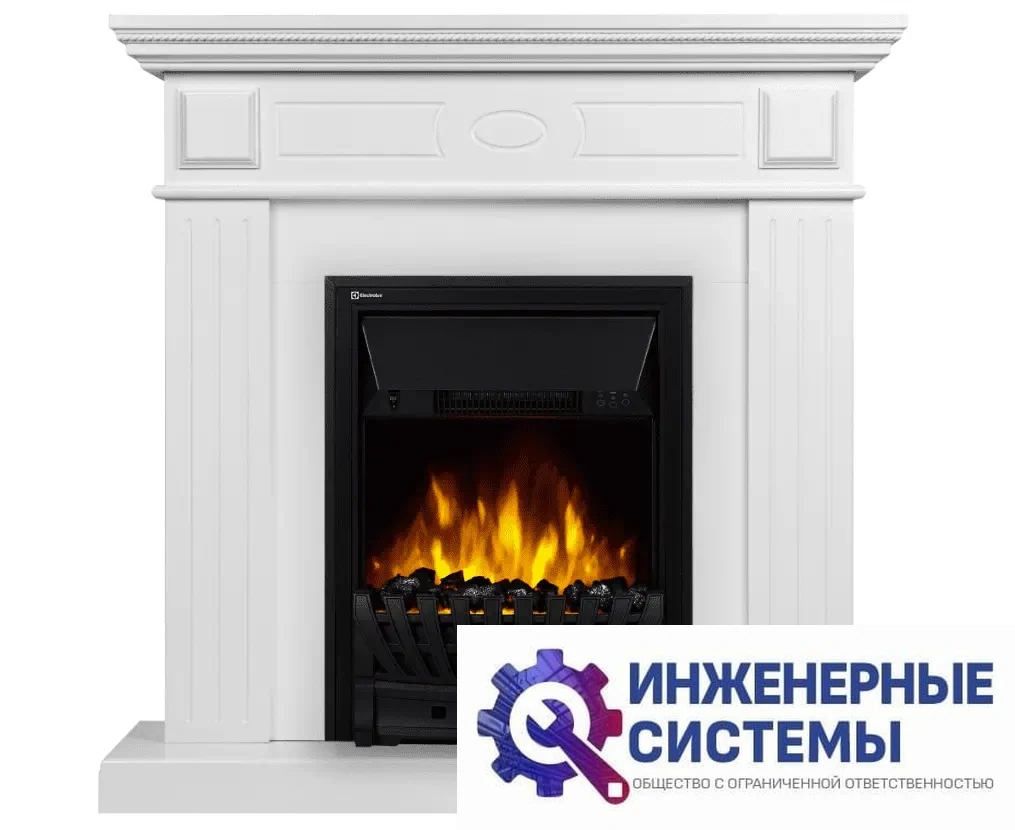 Firelight Bianco Classic белый портал для камина, фото 2