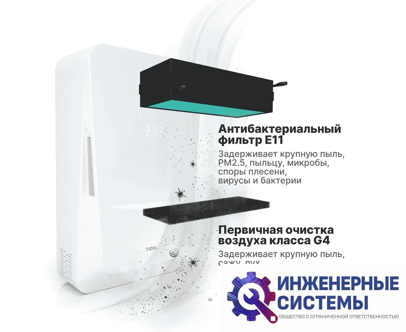 Комплект фильтров Tion BIO X Base (G4/E11), фото 2