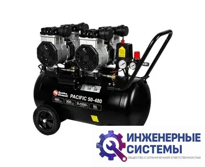 Quattro Elementi Pacific 50-480 компрессор поршневой безмасляный, фото 2