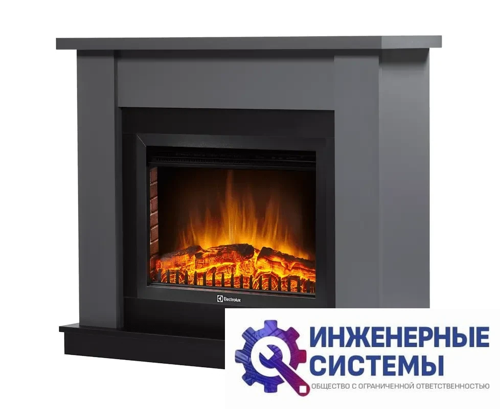 Каминокомплект: Очаг Electrolux EFP/P-2720RLS, портал Canto 25 графит, фото 2