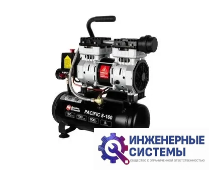 Quattro Elementi Pacific 8-160 компрессор поршневой безмасляный, фото 2