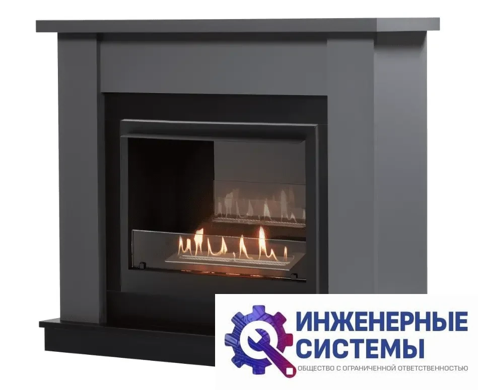 Каминокомплект: Биокамин Firelight BFP/P-2520, портал Canto 25 графит, фото 2