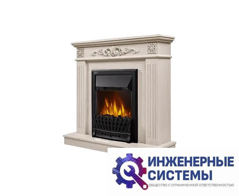 Firelight Noce Classic портал для камина шпон белёный дуб, фото 2