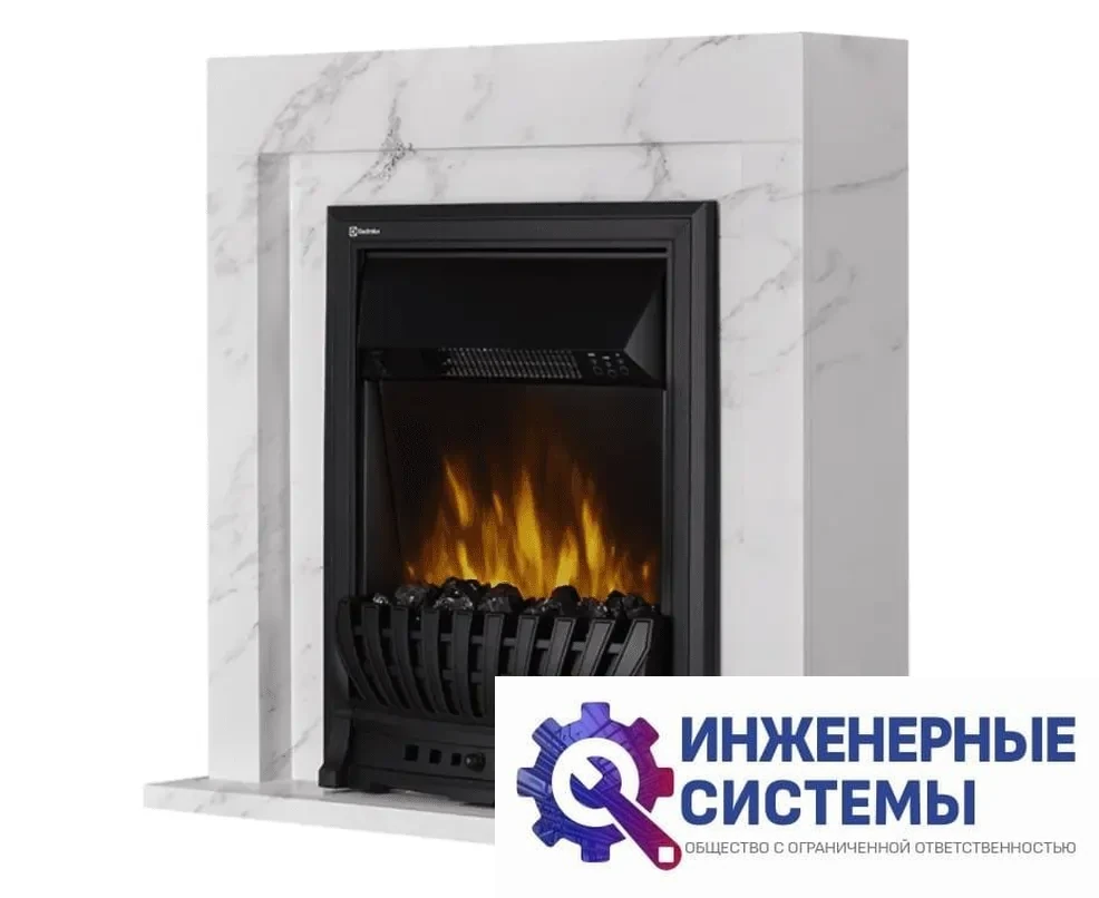 Firelight Simple Classic белый мрамор портал для камина, фото 2