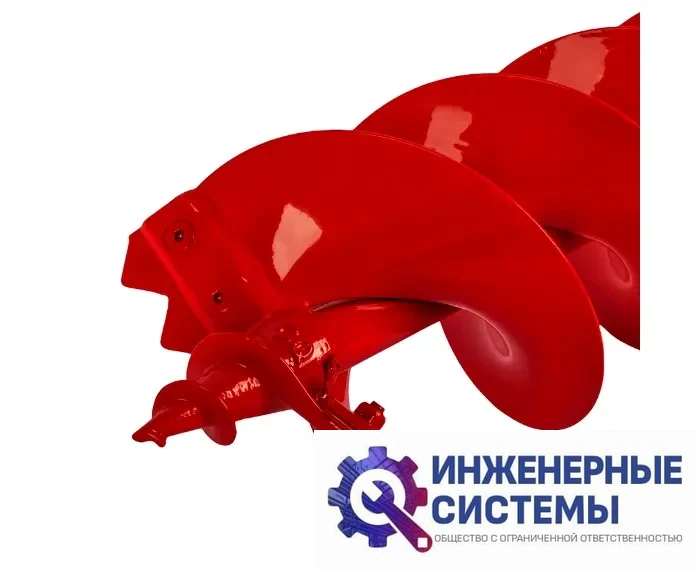 Шнек двухзаходный для грунта DDE мотобура (ф = 150 мм, L = 800 мм, посадка на вал 20 мм), фото 2