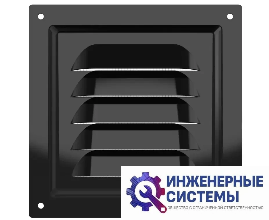 Era 1212МЭ Black решетка из оцинкованной стали, фото 2