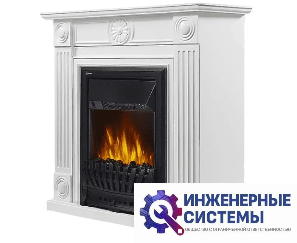 Firelight Frame Classic белый портал для камина, фото 2