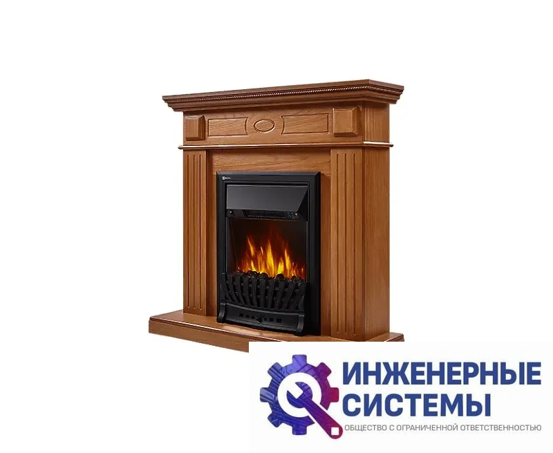 Firelight Bianco Classic портал для камина шпон дуб, фото 2