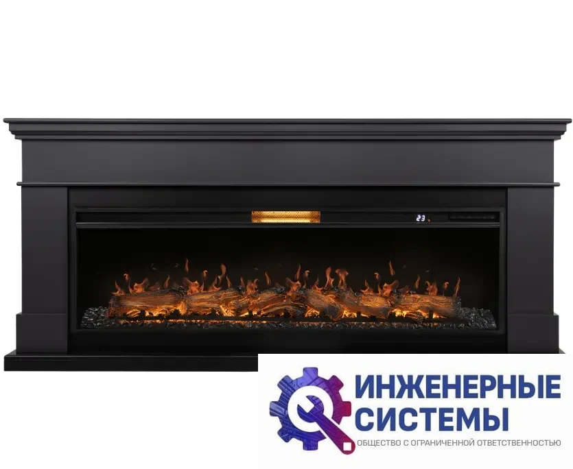 Каминокомплект: Очаг Royal Thermo Aurora RTFP/P-AR60LS, портал California 60 G, графит, фото 2