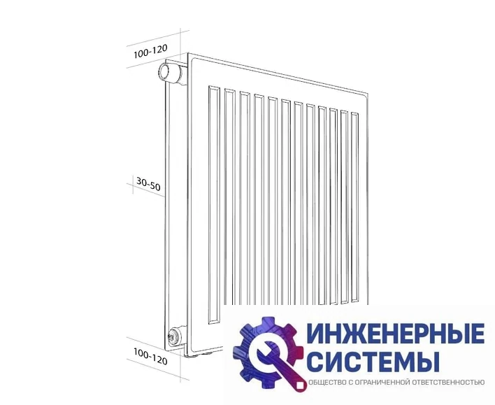 Стальной радиатор Royal Thermo Ventil Hygiene VH20-400-3000, фото 2
