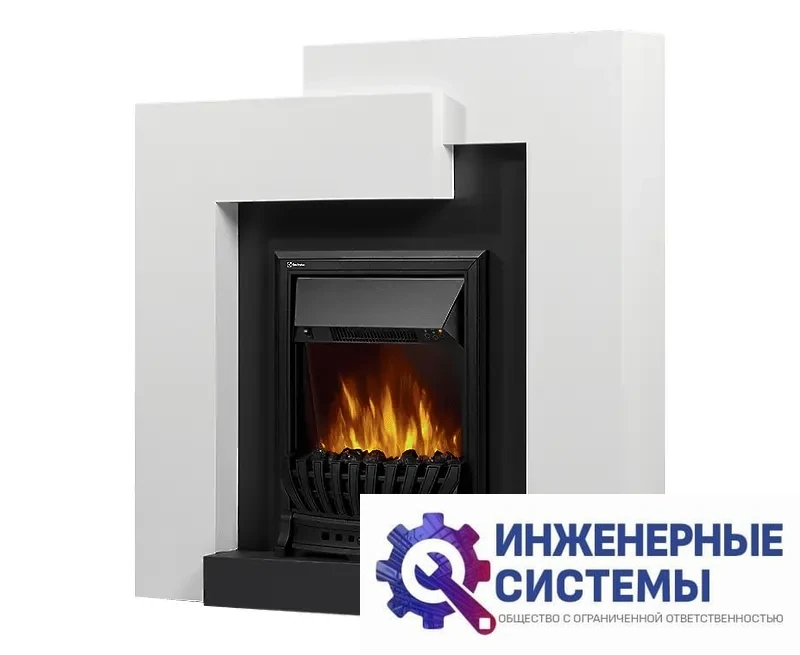 Firelight Tetris Classic портал для камина белый, серый, фото 2