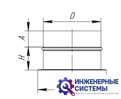Врезка оц для воздуховода 1000, фото 2