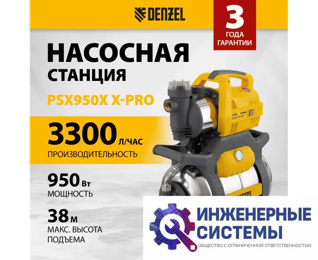 Denzel PSХ950X насосная станция, фото 2