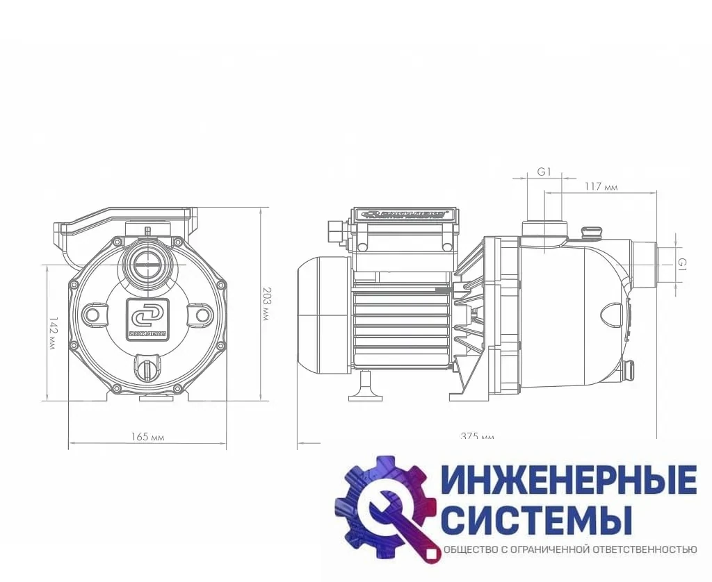Джилекс Джамбо 60/35 Ч поверхностный насос, фото 2